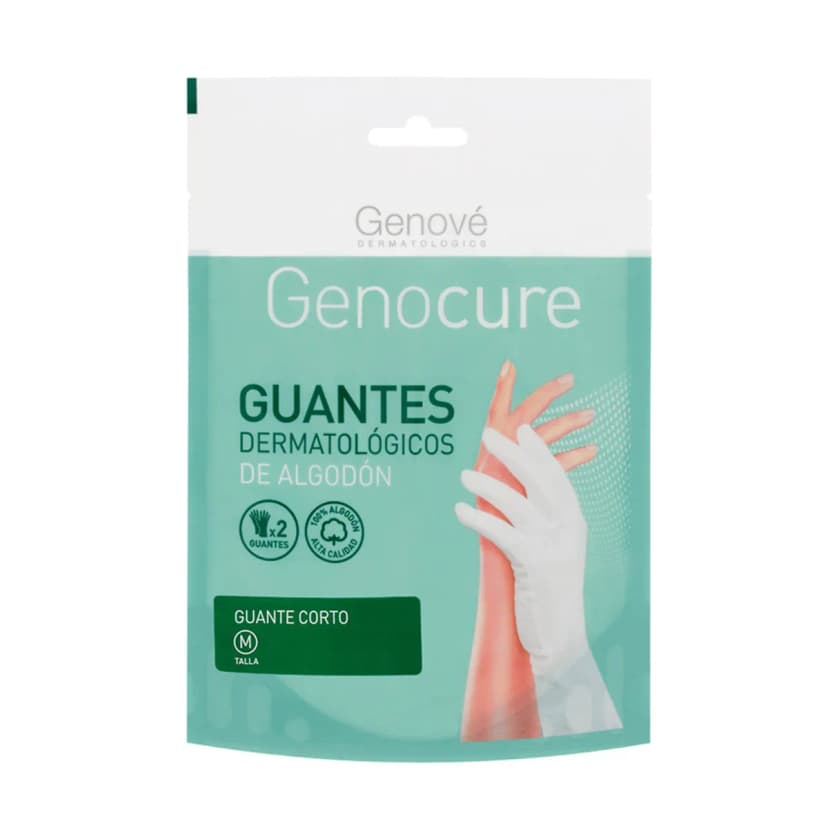 GENOCURE GUANTE DERMATOLOGICO ALGODON SIZE L - Genové producto dermocosmético